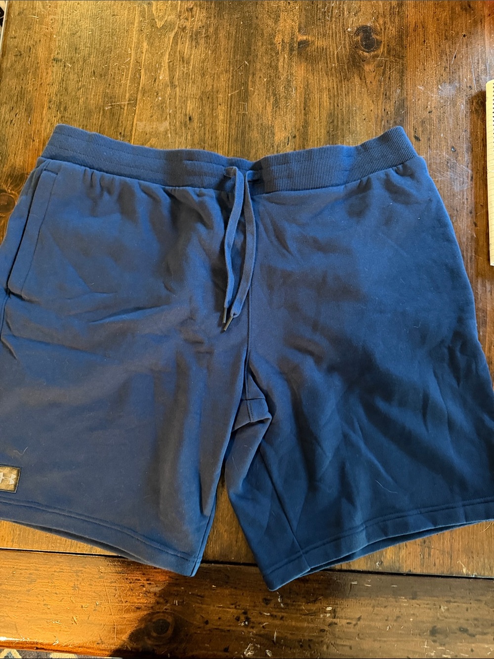 Under Armour Men's Dark Navy Athletic Drawstring Shorts